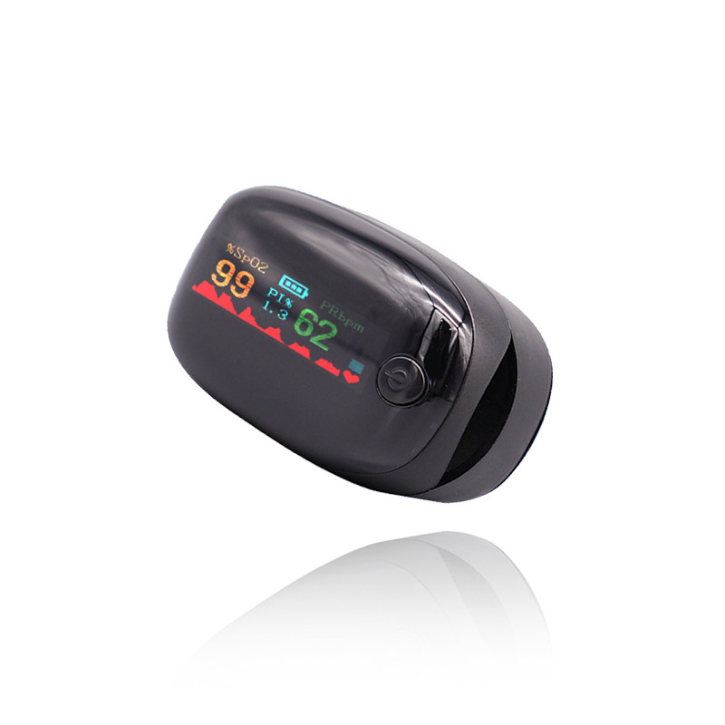 Color médico casero OLED 0,96&quot; del oxímetro cuatro del pulso del metro de oxígeno de la sangre del finger del ISO